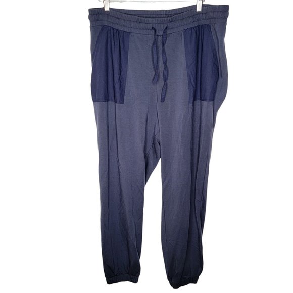 Summersalt 1XL Dark Blue Drawstring Pockets Women's Jogger Athletic Pants - Picture 1 of 5